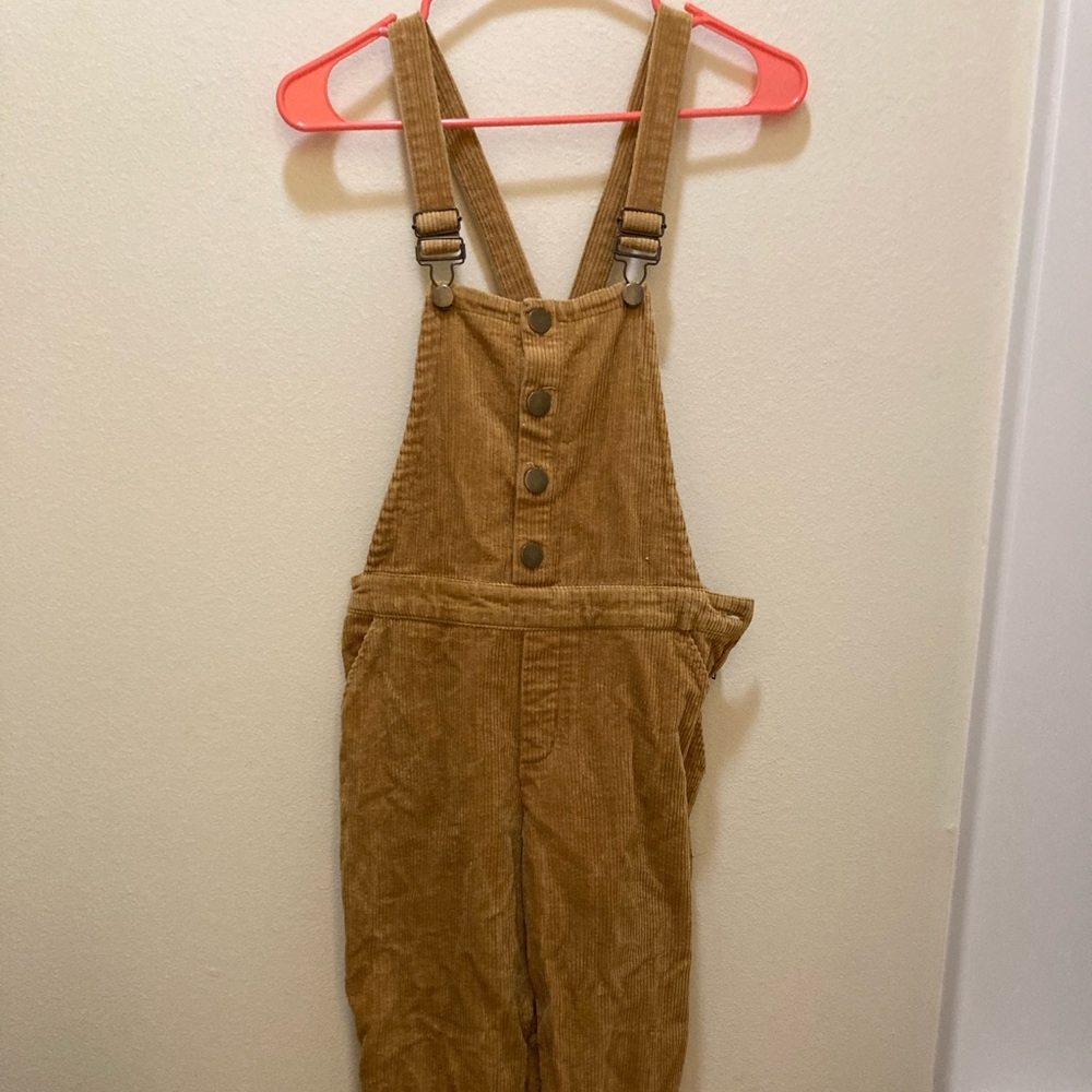 Forever 21 Camel Corduroy Overalls